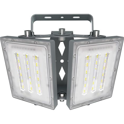 Projecteur LED 100W, IP65 Imperméable, 9000LM, Eclairage Extérieur LED, Equivalent à Ampoule Halogène 600W, 5000K Lumière Blanche du Jour, Projecteur réglable pour entrées, cour et garage (1/5)
