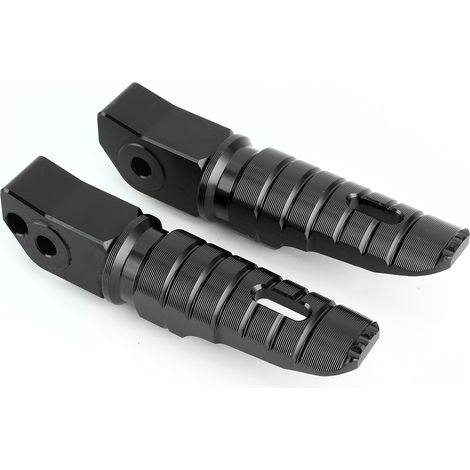 Verbreiterte hintere Motorradfußrasten, Bedienelement kompatibel mit Honda CB125R / CB250R / CB300R / CBR250RR, Schwarz (1/5)