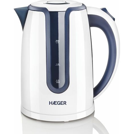 Haeger EK-22B.018A Elektrische Wasserkocher 1,7L Weiß Blau