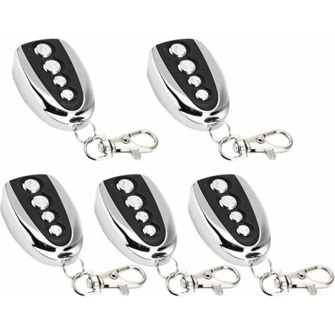 5 Pack Electric Garage Door Opener Remote Control 433MHz Cloning Gate Garage Door Opener Universal Electric Cloning (1/5)