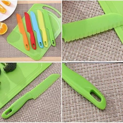10pcs couteaux en nylon du chef pour enfants / couteaux à fruits, laitue ou salade pour enfants (1/4)