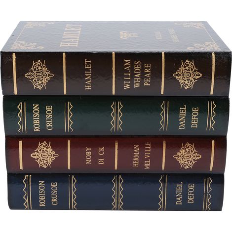 Boîte en Forme de Livre pour Décor Maison, Ornement Bibliothèque ou Rangement Bijoux (1/5)