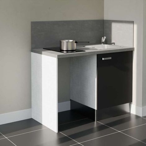 Kitchenette K08L-PT - 120 cm avec plan de travail et évier