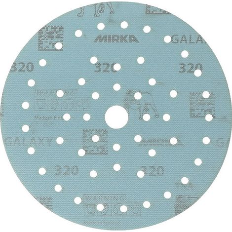 Mirka disque abrasif GALAXY Grip Multifit ( 4000845346 ) 150 mm grain 320 céramique/corindon nombre de trous 72 50 pièces (1/2)