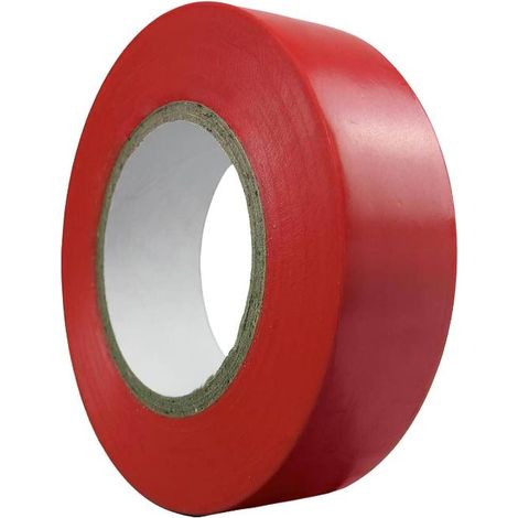 Cinta Aislante 20 m. x 19 mm. Roja Uso doméstico (1/2)