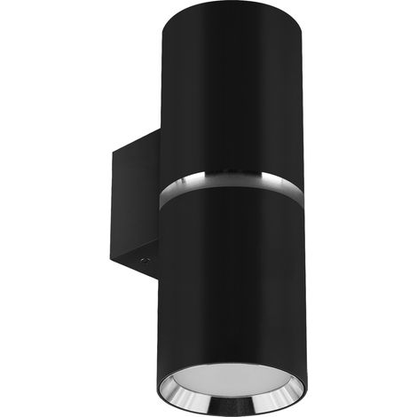 Lampada da parete decorativa nera cromata IP20 Dior WLL GU10 2x35W Ideus 04268 (1/2)