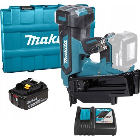 Makita DBN901RT 18v Brushless 90mm Gasless Framing Nailer 1st Fix Round 1x5ah