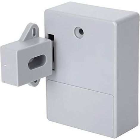 Serrure d'armoire Intelligente 125KHz, Ouverture de Carte RFID électronique pour bibliothèques de Sauna, usines et Bureaux de Garde-Robe - sans perceuse(Gris),A (1/4)
