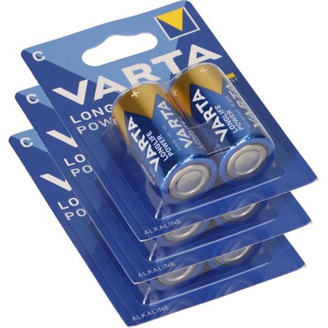 3x Varta 4914 Longlife Power Baby Batterie C 2er Blister LR14 (1/5)