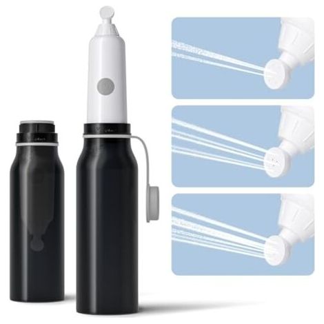 Bidet Électrique Portable, Douchette WC 3 Jets, Pression Réglable & Rechargeable, Hygiène Intime, Postnatal, Hémorroïdes, Noir (1/4)