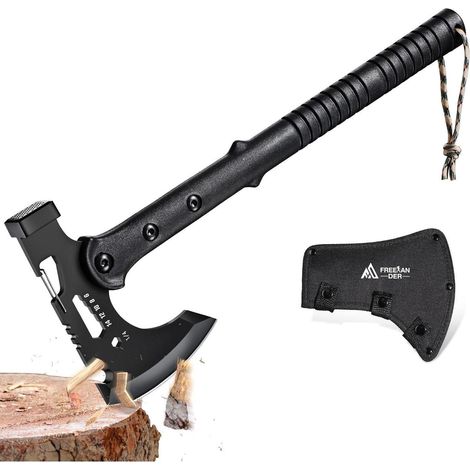 Axt Survival Camping Bushcraft ABS Griff Nylonscheide Axt Mit Hammer (1/5)