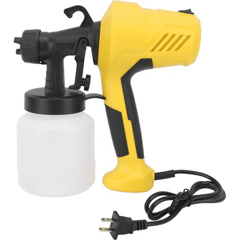 Nettoyeur vapeur portable 400 W, multi-surfaces et multi-usages, sans produits chimiques, prise US 110 V, jaune. Idéal pour voiture, cuisine et fenêtres. (1/5)