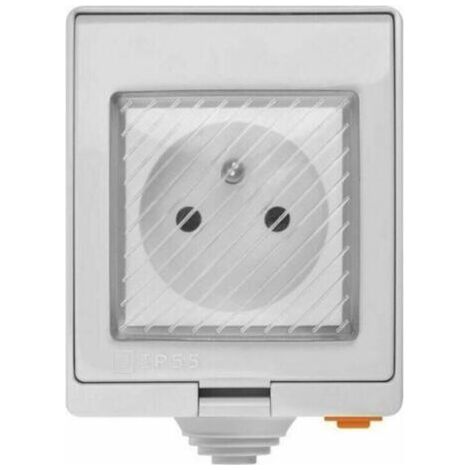 S55 TPE-FR Prise Intelligente Extérieure 16A, Prise de Courant Connectée WiFi Étanche IP55,Compatible avec Android & iOS ,Contrôle à Distance,Commande Vocale,Fonction de Temps (1/4)