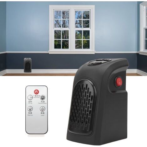 Petit chauffage uniforme chauffage silencieux LED 400W ABS et PTC avec minuterie chauffage électrique Portable pour chambre prise ue 200-240V (1/5)