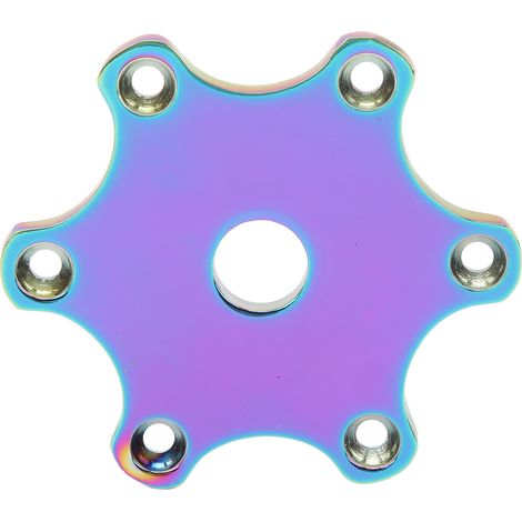 Volant 75mm Plaque de Klaxon Hexagonale Bouton Poussoir Couvercle Kit Universel pour 6 Vis Volant Auto (1/5)