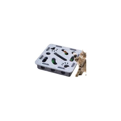 Jeux de puzzle pour chat, jouets d'enrichissement, jeu de labyrinthe, mangeoire d'activité sensorielle interactive pour chatons d'intérieur, jouet d'exercice et de stimulation mentale pour la maison (1/5)