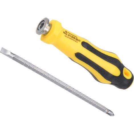 Cruciforme 6.3mm Fendu Tournevis Magnétique 2 in 1 (1/4)