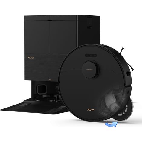 MOVA E50 Pro Ultra Robot aspirateur laveur 30 000 Pa, pression 12 N, lavage serpillière 100 °C, station auto-vidage 5 L (1/5)