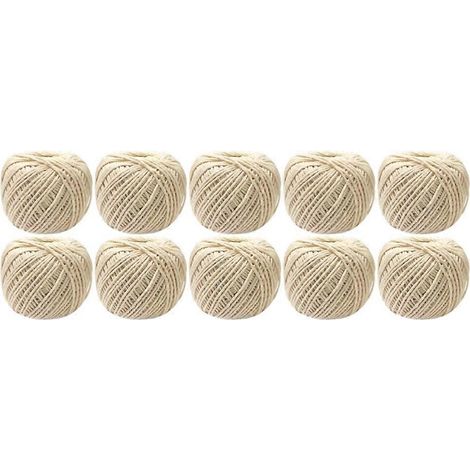Ficelle de coton pour la préparation de la viande, ficelle pour dinde et barbecue, corde à saucisses pour la préparation de la viande (1/3)