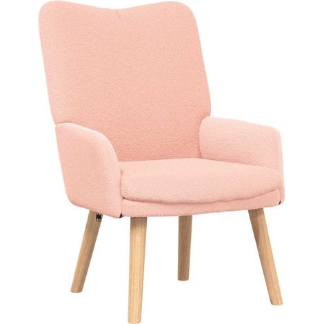 Fauteuil de Salon,Chaise,Fauteuil relaxant Rose 63 x 67 x 94 cm tissu CFW734991 (1/5)