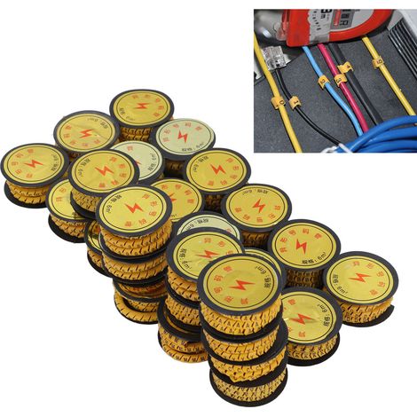 CE-Kennzeichnung durch Buchstaben, Zahlen, PVC-Kennzeichnung für Rohre, AZ-Kennzeichnung für Rohre, 6 Quadratmillimeter (1/5)