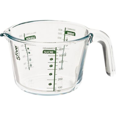 Verre doseur neo rond 500ml transparent - 5five (1/3)