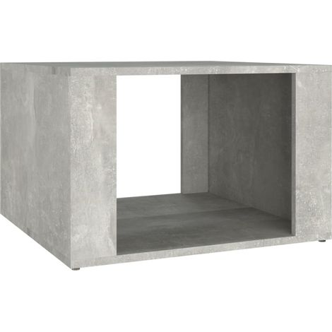 Mesita de noche con compartimento abierto 57 x 55 x 36 cm madera de ingeniería gris DEC034054 (1/5)
