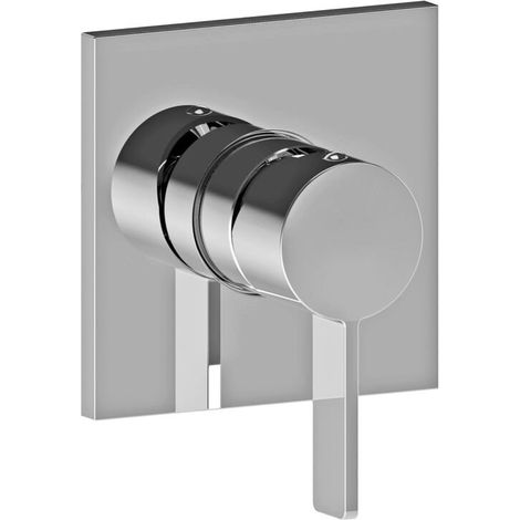 Unterputz-Brausebatterie 1 Abgang Stahloptik Paffoni Rock Serie RO010ST/M  Messing - Steel looking