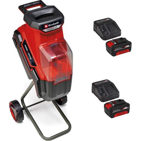 Einhell Twin 18v/ 36v Cordless Garden Shredder Power X-Change 2 x 4.0AH Battery (1/5)