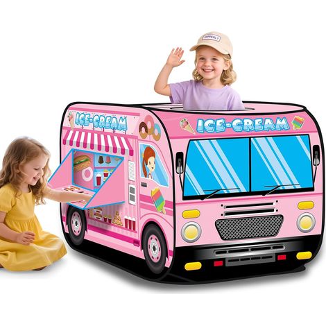 Tente de Jeu pour Enfants, Pop-Up Assemblage Rapide Pliable et Portable, Fenêtres et Toit Aérés, Matériau Respirant, Pour 2 Enfants, Pour Intérieur/Extérieur, Dès 3 Ans (1/5)