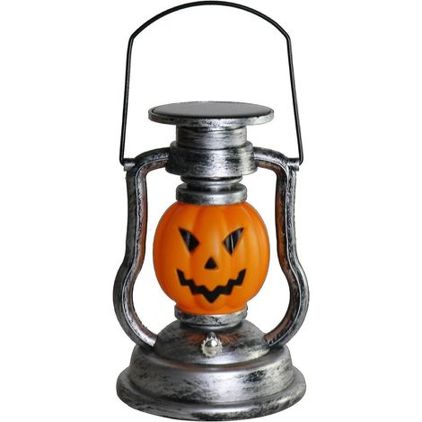 Lanterne LED solaire décorative rétro pour Halloween, à suspendre en extérieur