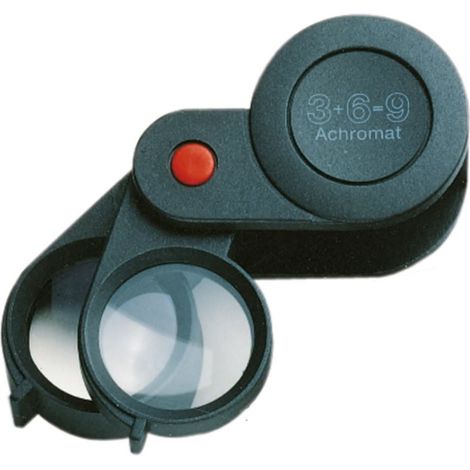 Lupa de mano Eschenbach modelo 4026158054555 negro 23 mm