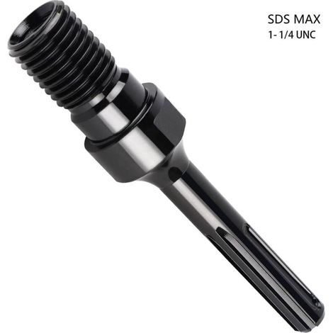 Adaptateur SDS MAX pour carotteuse – Couronne de forage diamantée 190mm – Filetage UNC 1-1/4' – Acier haute qualité pour matériaux durs (1/5)