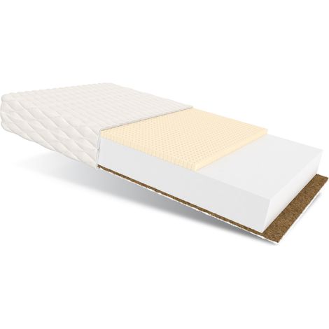 Matratze PIKOLO 100x200 H2/H4 13 cm Kokos Latex Polyurethanschaum Klimafaser Kindermatratze