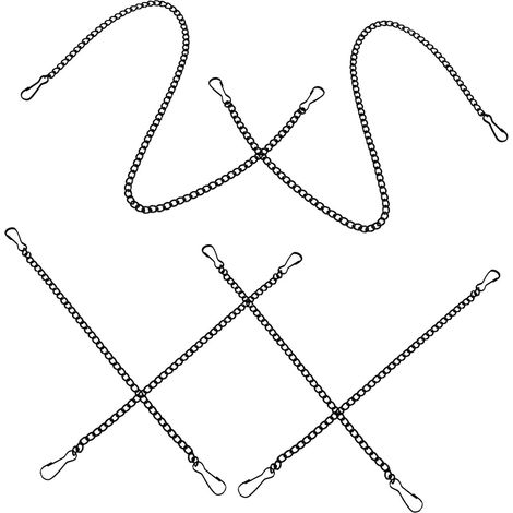 Chaîne de suspension Healeved en fer, 6 pièces, avec crochets, longueur ajustable, montage facile, (1/5)