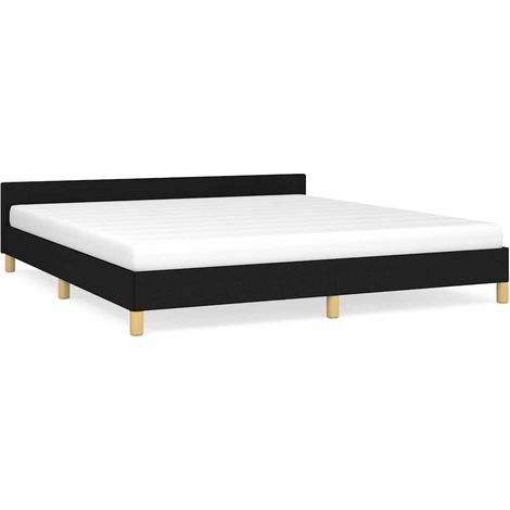 Maison Exclusive - Giroletto senza Materasso Nero 180x200 cm in Tessuto (1/5)
