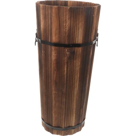 Seau à Parapluies Bois Support de Rangement pour Parapluies Porte- Entrée (1/5)
