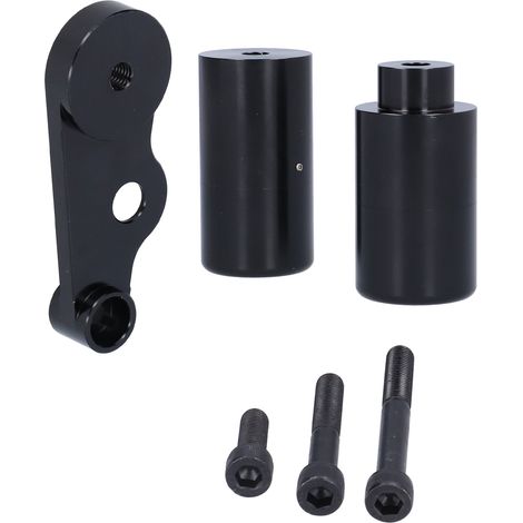 Motorradständer für GSXR 600 750 2006-2009, 3-teiliges Verkleidungsschutzset, schwarze runde Abdeckung, Fallschutz (1/5)