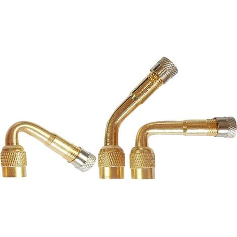 Lot de 3 rallonges de Valve, rallonge de Valve, Adaptateur de Valve, Angle de Valve, Valve, Valve de Pneu pour Voiture, Moto, vélo, Scooter (1/5)