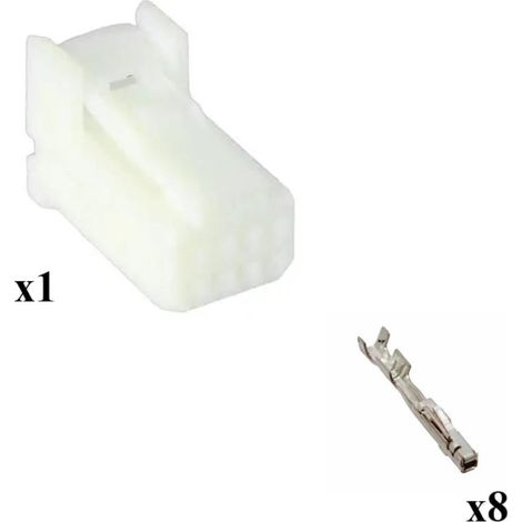 Kit connettore multilock 025 porta femmina 8 vie