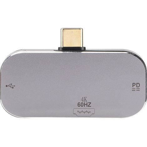 3-in-1 USB-C-Dockingstation mit HDMI-, USB-A- und USB-C-Anschlüssen für Windows und Android