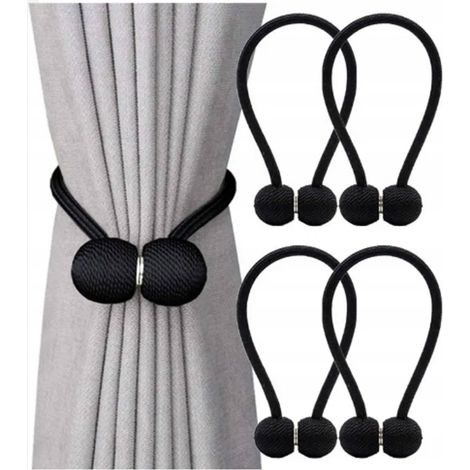 CLIP MAGNET CLAKE TENDE DECORATIVE CON FILO NERO