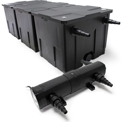 SunSun Set Filtro estanques CBF-350C hasta 90000l 18W clarificador UV CUV-218