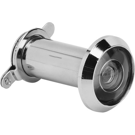 2 Stück 220 Grad Sichtwinkel Türspion mit Diebstahlschutz für den Haushalt mit Rückabdeckung für mehr Sicherheit im Haus (16 mm Silber) (1/5)