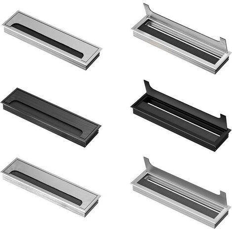 Aluminium Kabeldurchführung für Schreibtisch (1/5)