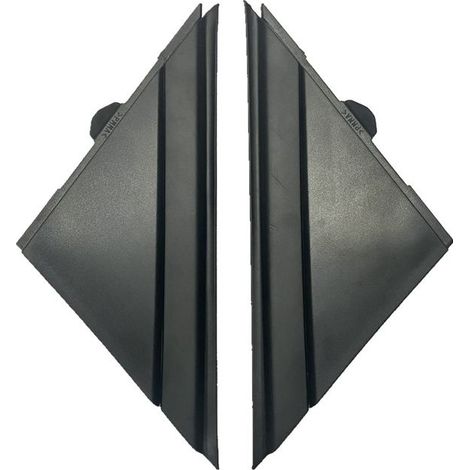 Couvercle de Drapeau de Rétroviseur de Porte 1SH17KX7AA Rétroviseur Gauche Droite Triangle Plaque Garniture Remplacement pour FIAT 500 2012 à 2017 (Noir brillant) (1/4)