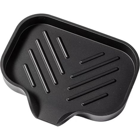1 porte-savon en silicone, support de drainage simple sans perçage, accessoires de salle de bain, étagère de rangement – Noir 24.5151.7