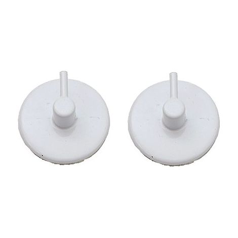 GANCIO BRIS BRIS TONDO METALLO PRONTY - MM 25 BIANCO CF=PZ 2- 12 confezioni
