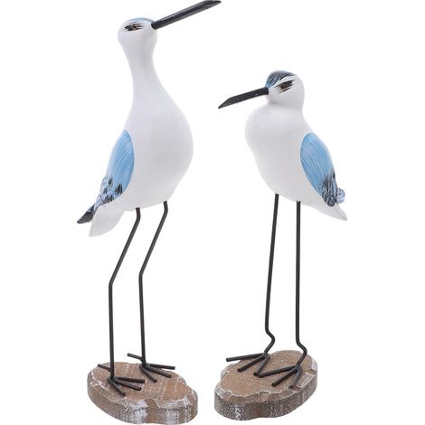Stück Nautische Küstenvogel Holz und Eisenfigur Möwen