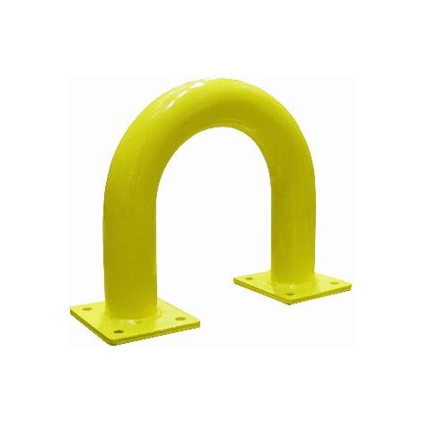 Roll bar in acciaio Ø76mm VISO - giallo - 375 x 350 mm - piastra di montaggio a 4 fori 160 x 140 mm - BAR37NJ